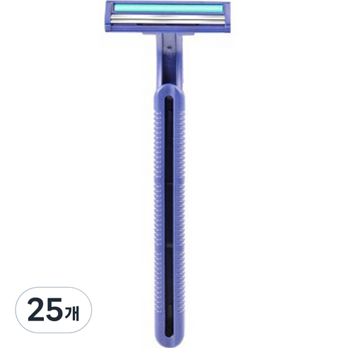 블루마켓 2단 일회용 면도기, 25개, 1개입