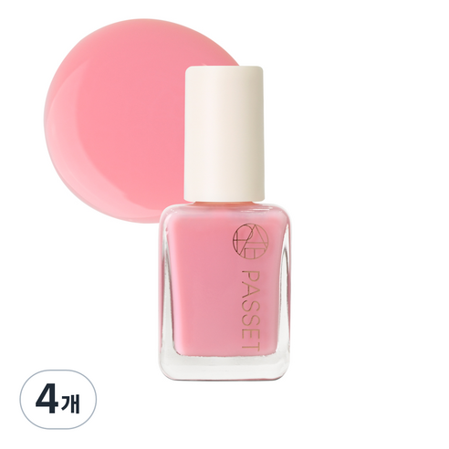 파셋 셀럽 네일컬러 폴리쉬 매니큐어 7ml, 베이비핑크, 4개
