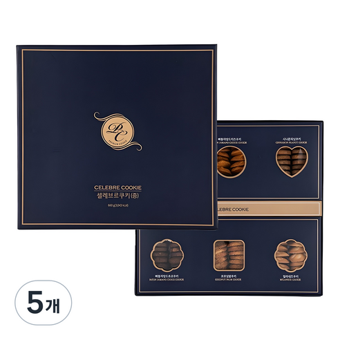 신라명과 셀레브르쿠키 중, 640g, 5개