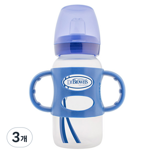 닥터브라운 SIPPY 와이드넥 스파우트컵 270ml, 블루, 3개