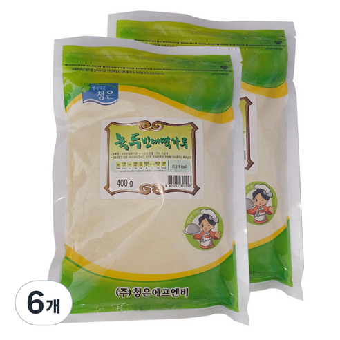 청은 녹두 빈대떡 가루, 6개, 400g