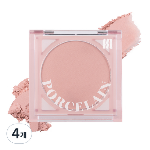 머지 포셀린 치크 블러셔 4.2g, 블룸 핑크, 4개