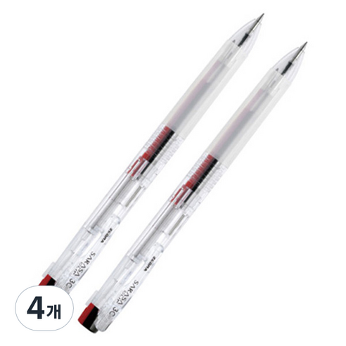 사라사 클립 3색 펜 0.5mm, 클리어, 4개