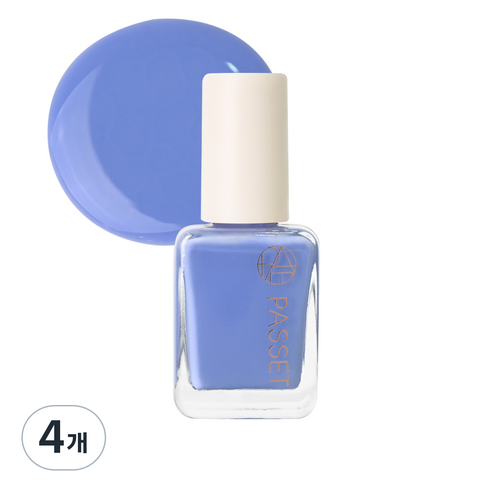 파셋 셀럽 네일컬러 폴리쉬 매니큐어 7ml, 39 라벤더블루, 4개