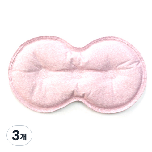 온미 냉온찜질팩 땅콩형 핑크, 3개