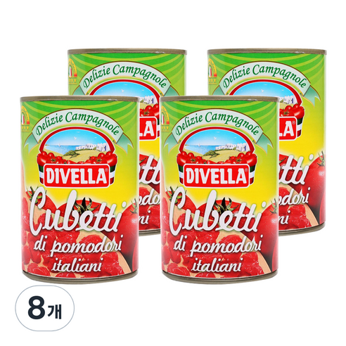 디벨라 DIVELLA 토마토통조림 400g, 8개