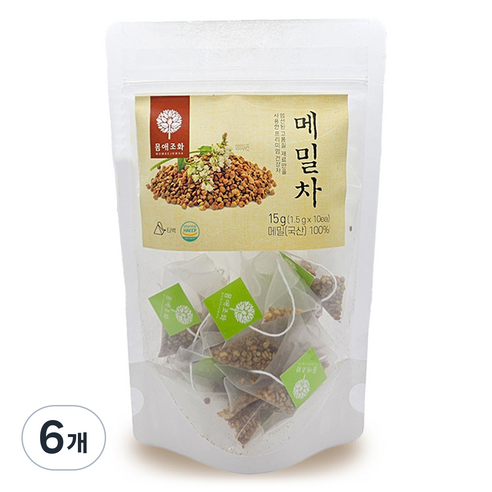 몸애조화 메밀차 티백, 1.5g, 10개입, 6개