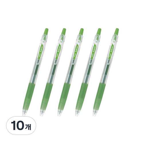 파이롯트 주스 젤잉크펜 0.38mm LJU-10UF, 리프그린, 10개