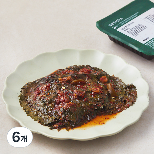 집반찬연구소 양념 깻잎 장아찌, 100g, 6개
