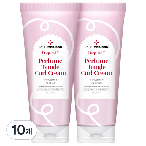 폴메디슨 딥레드 퍼퓸 탱글 컬크림 화이트머스크, 160ml, 10개