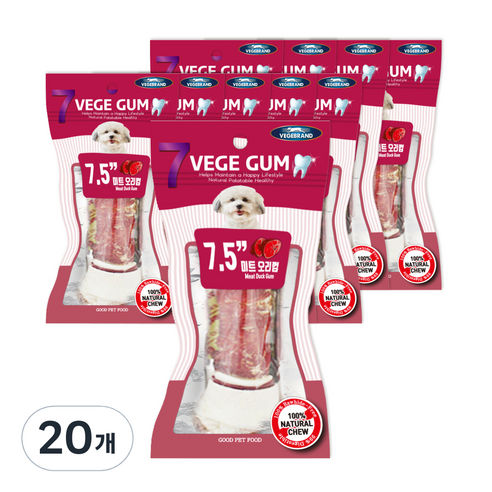 베게브랜드 강아지 우유껌, 오리, 70g, 10개