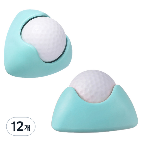 코히모 발바닥 마사지 롤러 바디 지압 볼 7 x 7 x 4.5 cm 4W341, 12개, 민트