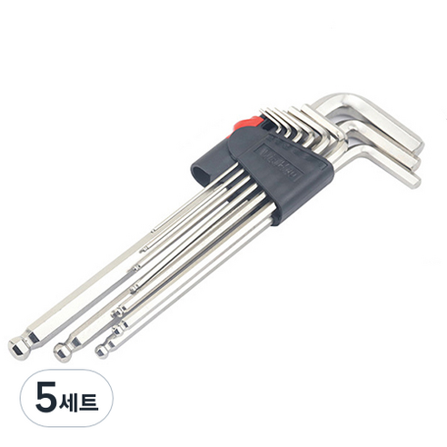 MEO 육각렌치 별렌치 볼렌치 L렌치 스패너 롱타입, 5세트