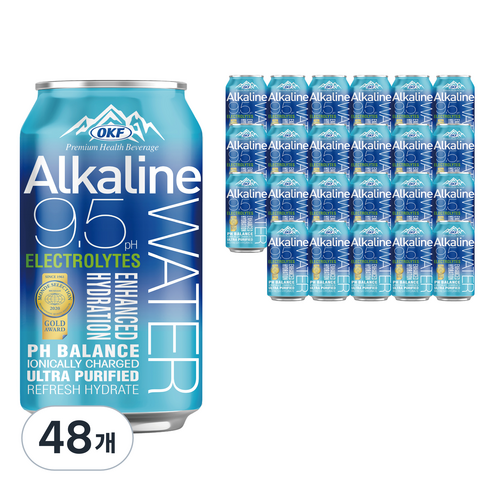오케이에프 알카라인워터, 48개, 340ml