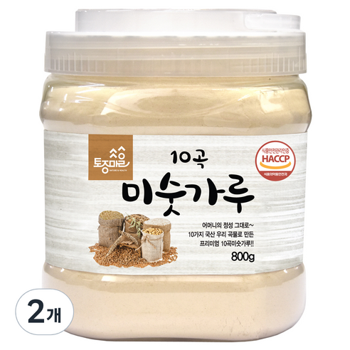 토종마을 10곡 미숫가루, 800g, 2개