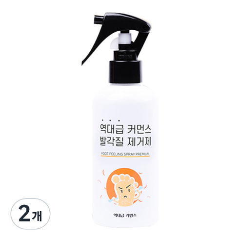역대급커먼스 발각질 제거제 풋 필링 스프레이, 1개입, 2개, 200ml