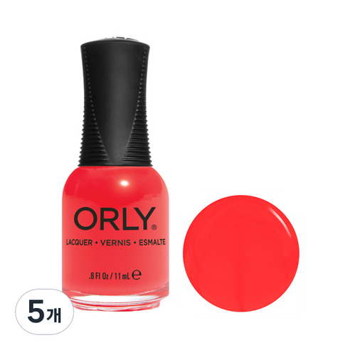오를리 네일컬러 매니큐어 11ml, 2020083 핫 펄슈트, 5개