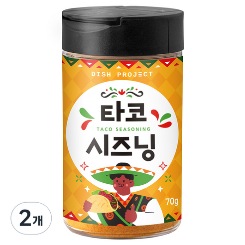 디쉬프로젝트 타코 시즈닝, 70g, 2개
