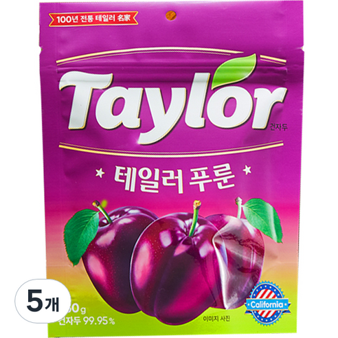 테일러 푸룬건자두, 250g, 5개