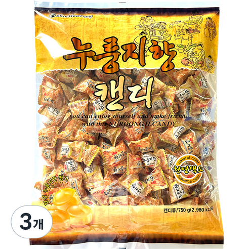 신화당 누룽지향 캔디, 750g, 3개