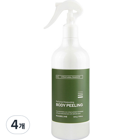 누아벨린 퍼퓸드 촉촉 바디필링 시트러스, 500g, 4개