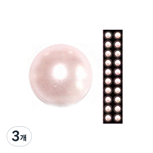 와사비네코 미미츠보 쥬얼리 귀지압패치 L 4.0mm 20p, 로잘린진주20pcs_L(4.0mm), 3개
