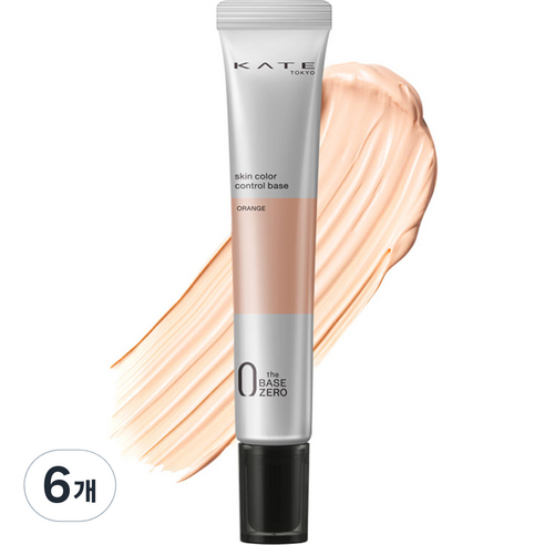 케이트 스킨 컬러 컨트롤 베이스 24g, 6개, APRICOT ORANGE