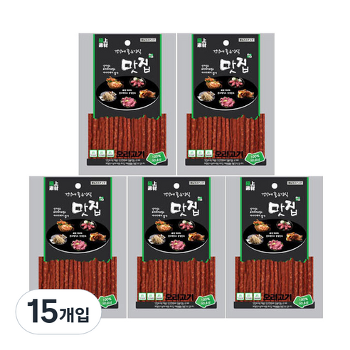 극상소재 반려동물 맛집 져키, 오리고기, 100g, 15개