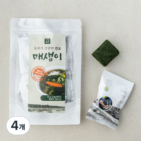 요리가 간편한 건조 매생이 4봉, 4개, 8g