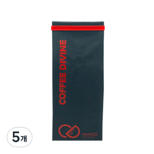 커피디바인 자메이카 블루마운틴 블렌드 원두커피, 더치, 200g, 5개