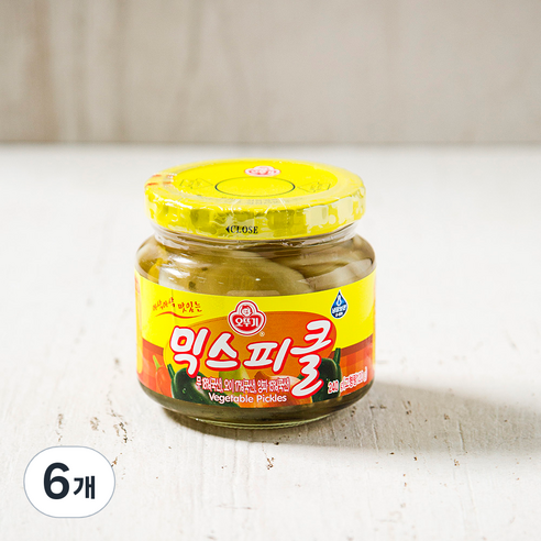 오뚜기 아삭아삭 맛있는 믹스피클, 240g, 6개