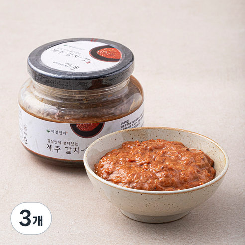 제철진미 감칠맛이 살아있는 제주 갈치젓, 180g, 3개