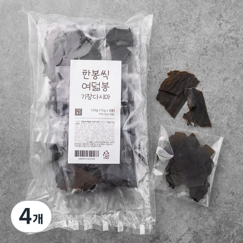 기장물산 한봉씩 여덟봉 기장다시마, 120g, 4개