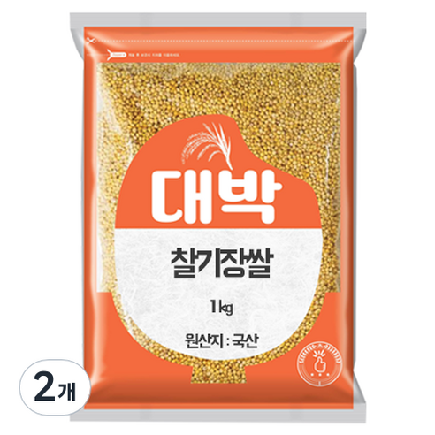 대박 찰기장쌀, 1kg, 2개