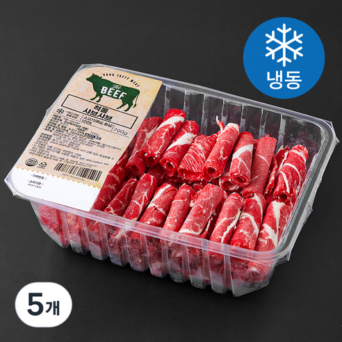 호주산 척롤 샤브샤브용 (냉동), 5개, 700g