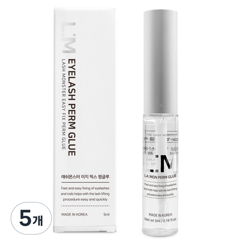 라몽 래쉬몬스터 이지 픽스 속눈썹펌 글루 5ml, 5개