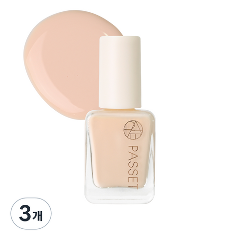 파셋 셀럽 네일컬러 폴리쉬 매니큐어 7ml, 코코넛베이지, 3개