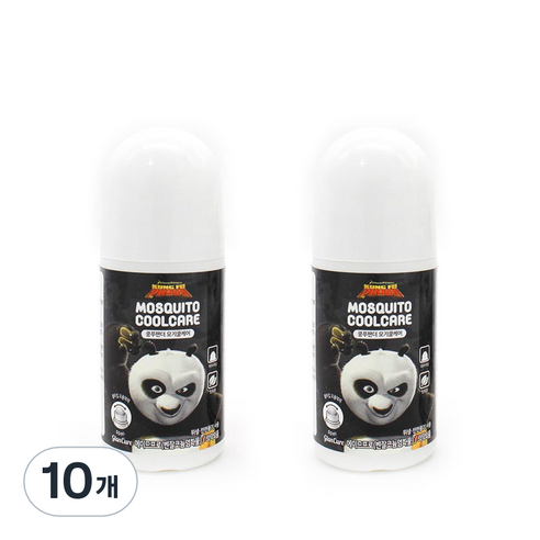 쿵푸팬더 모기 벌레 쿨케어 볼타입 외용소독제 50ml, 10개