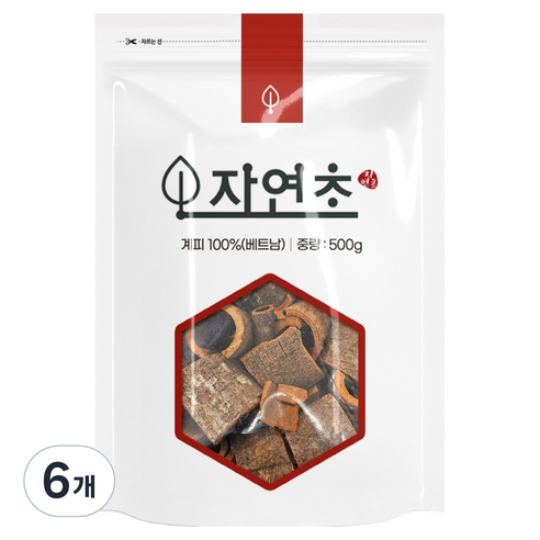 자연초 계피, 500g, 6개