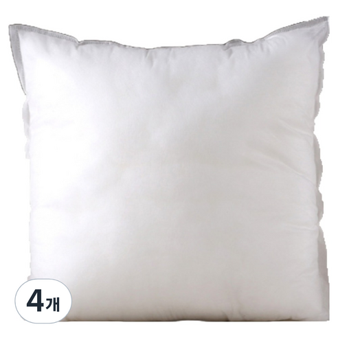 비투윈 편안한 베개솜 650g, 흰색, 4개