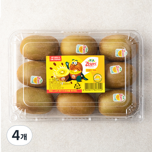 제스프리 썬골드키위, 1kg, 4개