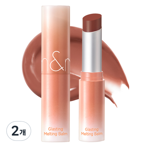롬앤 글래스팅 멜팅 밤, 13 스카치 누드, 3.5g, 2개