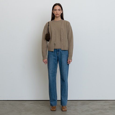 RRACE 여성용 Long straight Denim Pants