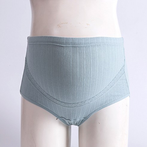 깔끔 하이 웨스트 벨리 레이스 임산부 팬티