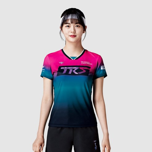 티알에스 패기앤코 여성용 스포츠 기능성 반팔 라운드 티셔츠 FST-814