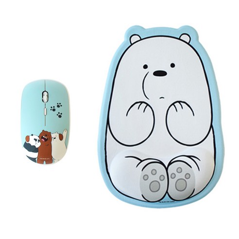 위베어베어스 저소음 무선 마우스 DV-WM12 + 손목보호 마우스패드, 삼둥이 Best Top3 위베어베어스 저소음 무선 마우스 DV-WM12 + 손목보호 마우스패드, 삼둥이 Best Top3