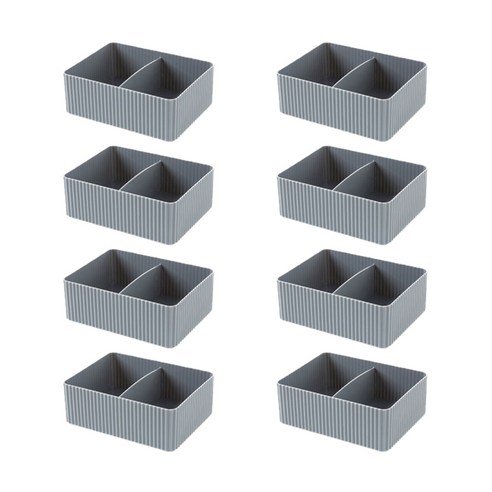 더자카 심플 미니 수납정리함 FREE 5.5 x 16 x 11.5 cm, 그레이, 1개