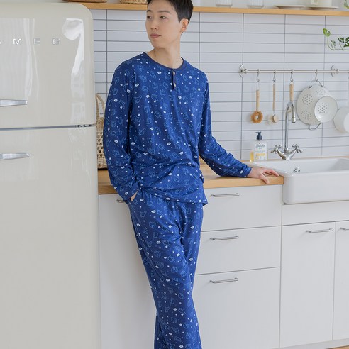 男裝時尚睡衣上下裝套裝成年男成年男青年男男四季