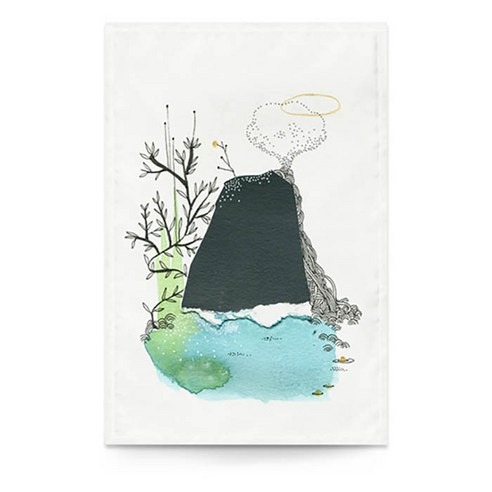 에이홉 찍찍이 귀여운수채화 다용도 가림막 커튼, Type 11
