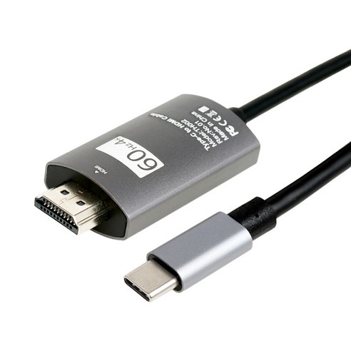 케이엘컴 USB TYPE C to HDMI 미러링 케이블 보급형 2m, USB 3.1 to HDMI CABLE